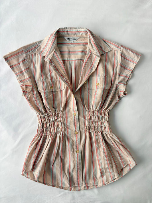 00’s Pocket cinched shirt | Size 14