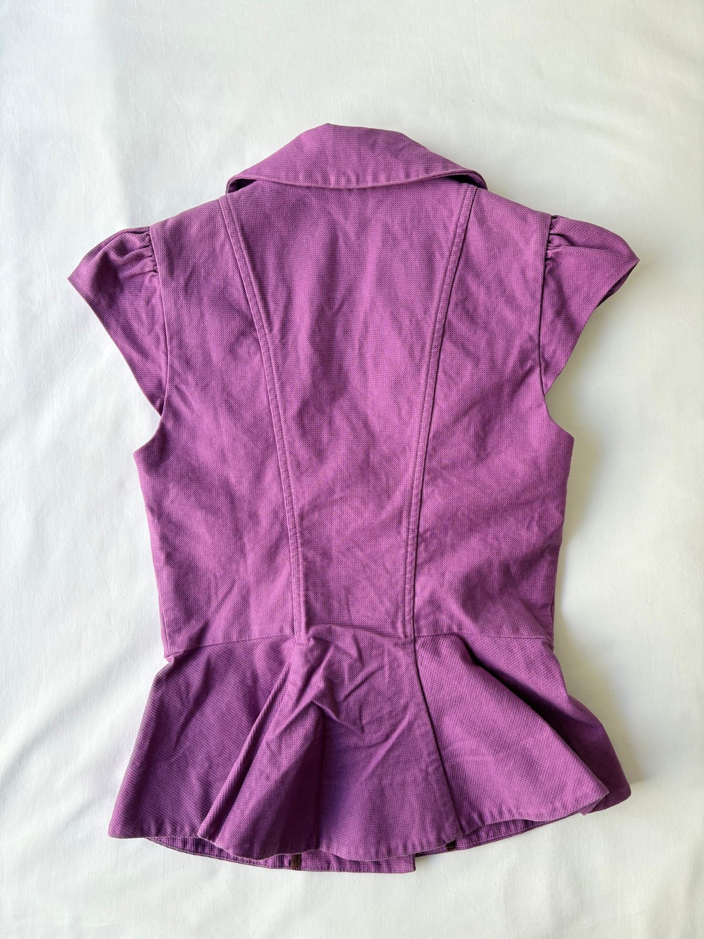 00’s Cue structured blazer vest | Size 6
