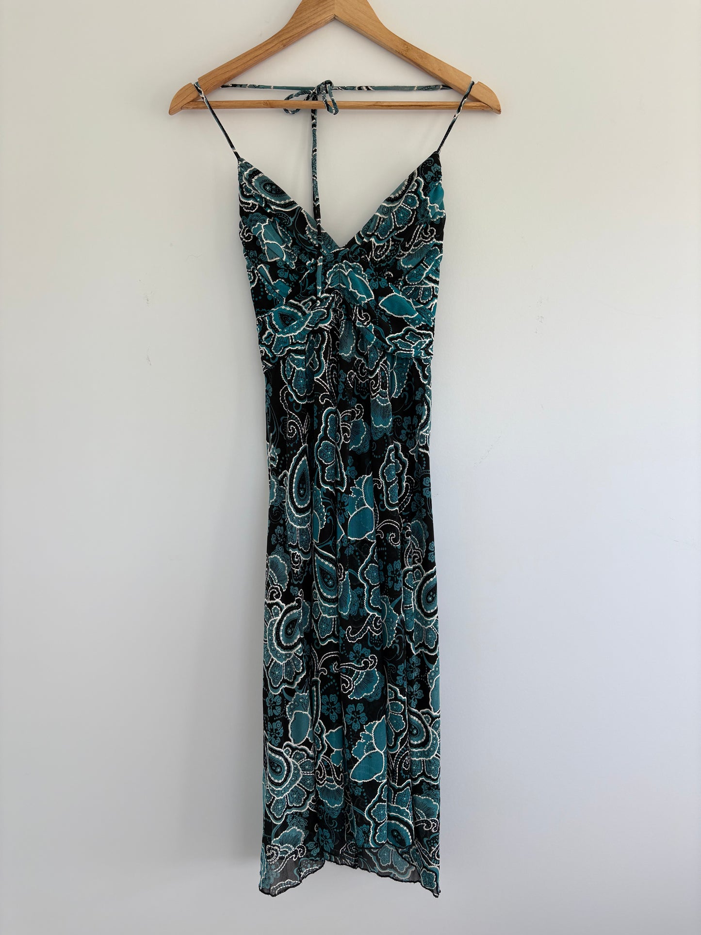 00’s Mei Mei paisley midi dress | Size 10