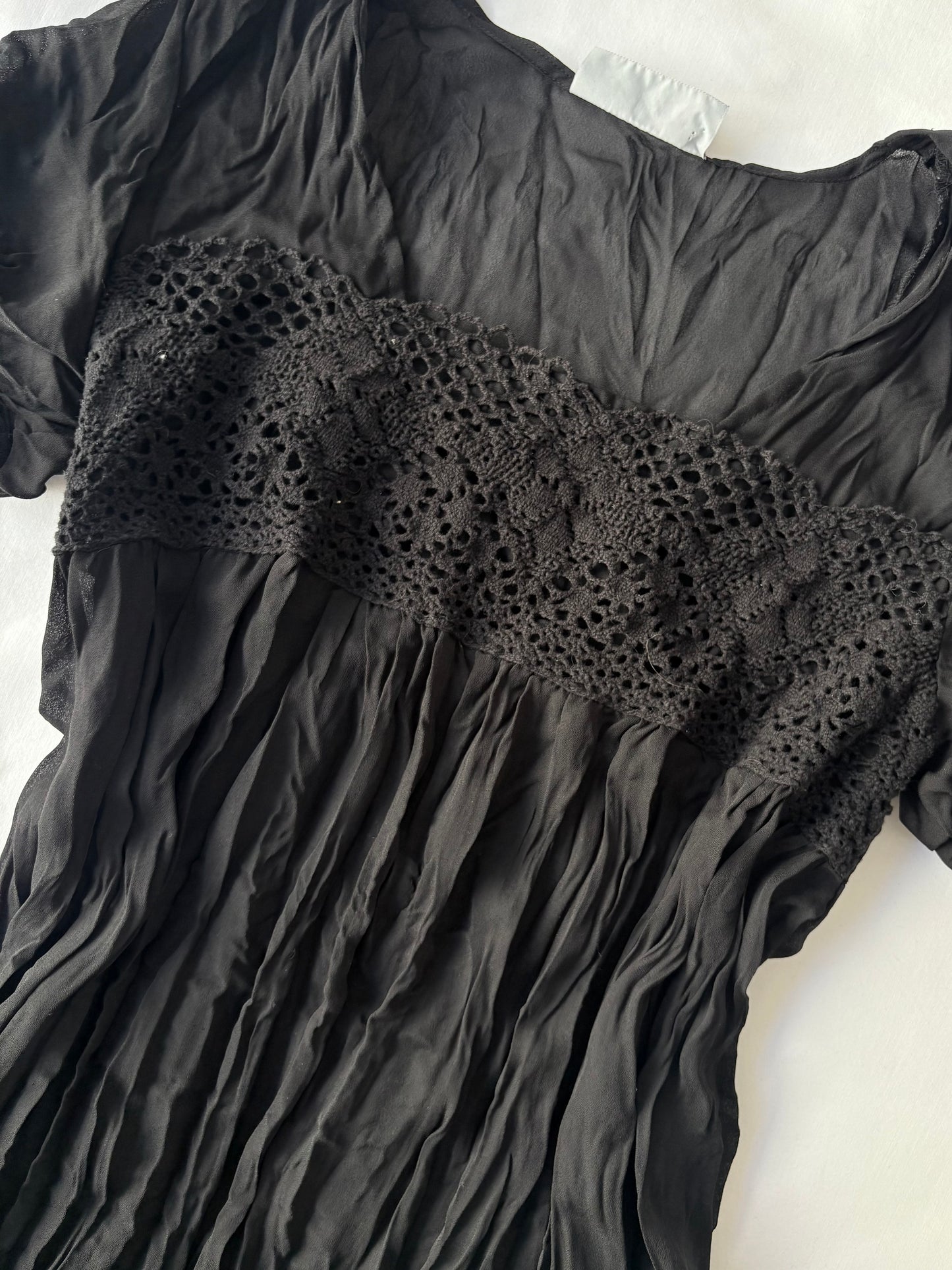 00’s Ella J crochet babydoll top | Size 12