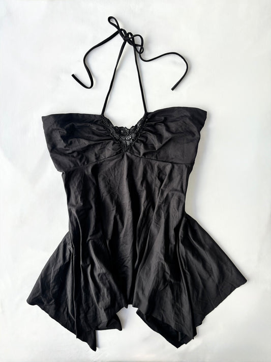 00’s Asymmetrical halter top | Size 16