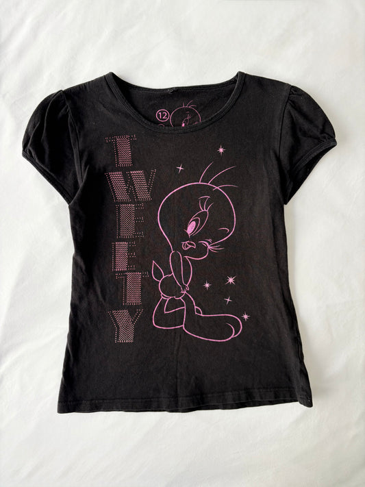 00’s Tweety bird baby tee | Size 8-10