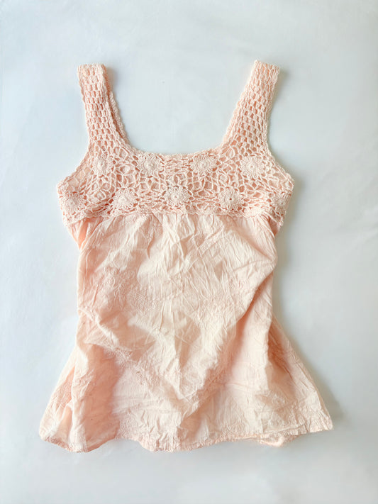 00’s Babydoll crochet cami | Size large