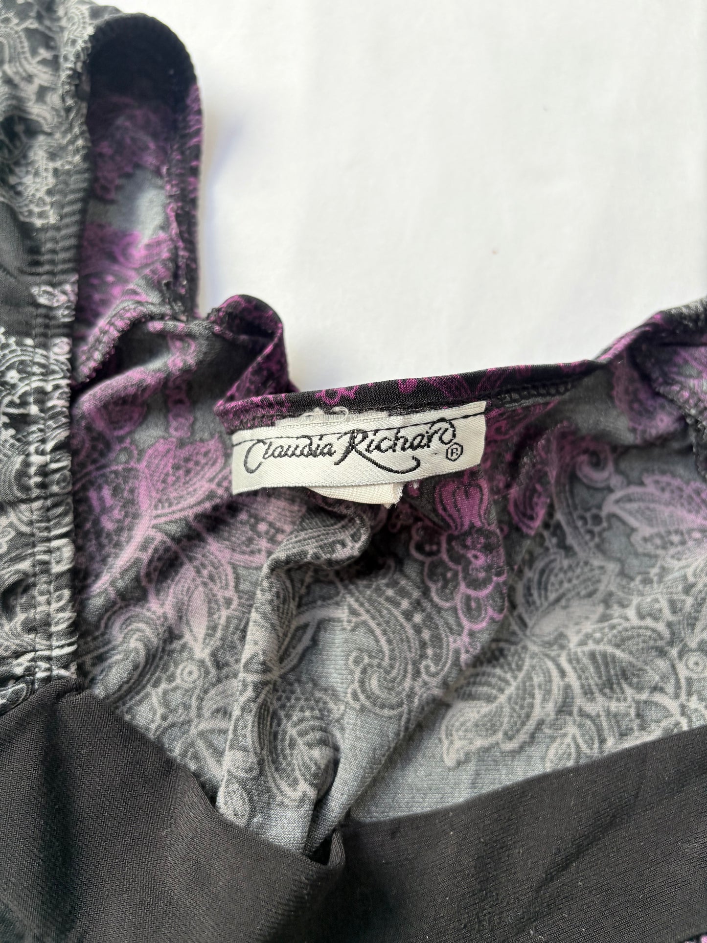 00’s Claudia Richard flutter sleeve top | Size 12