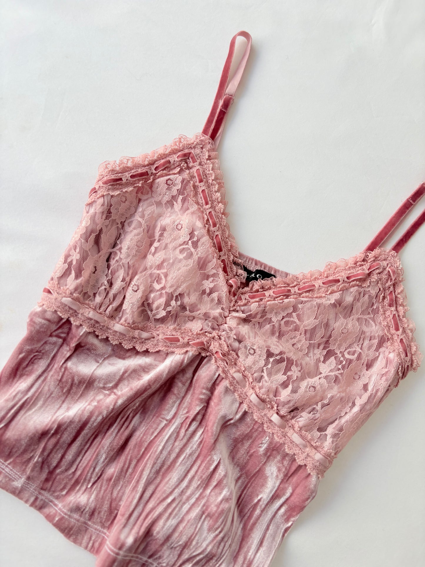 00’s Jayro pink velvet cami | Size 12