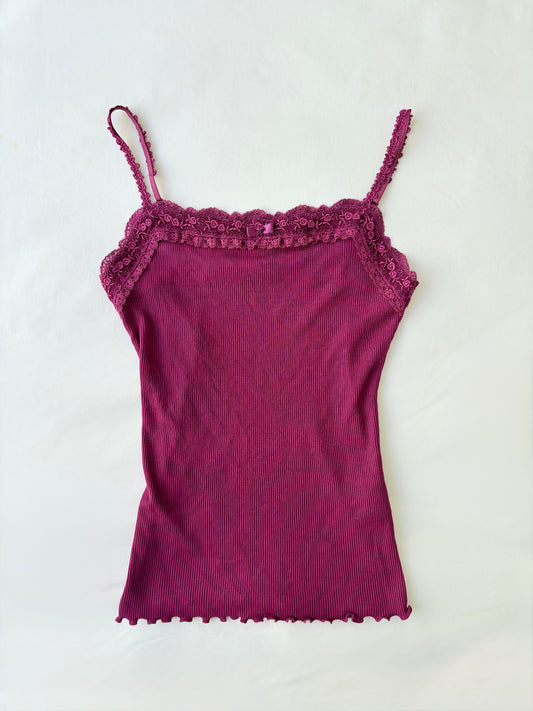 00’s Laissé Passé ribbed cami | Size 8-10