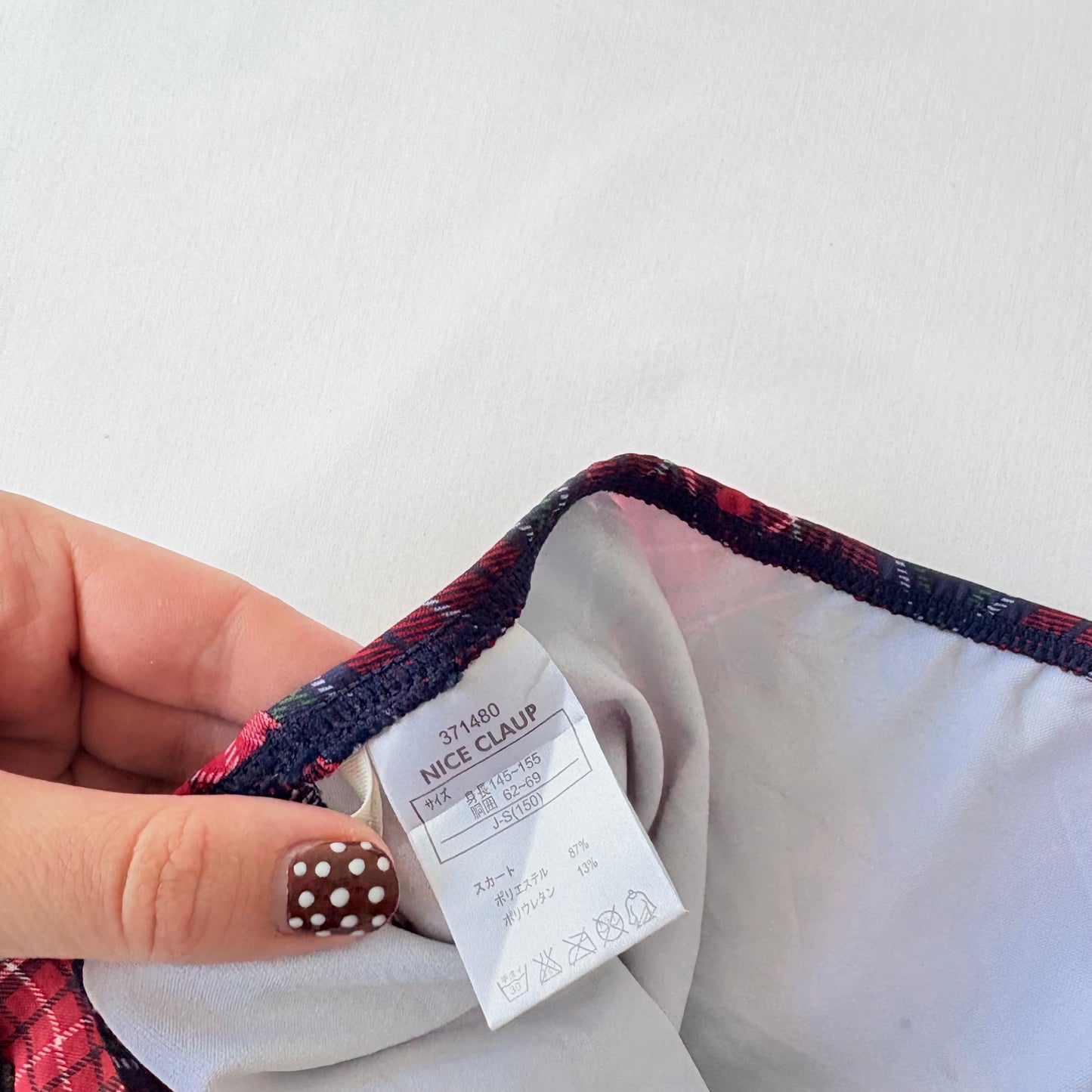 00’s Tartan micro mini skirt | Size 4-6