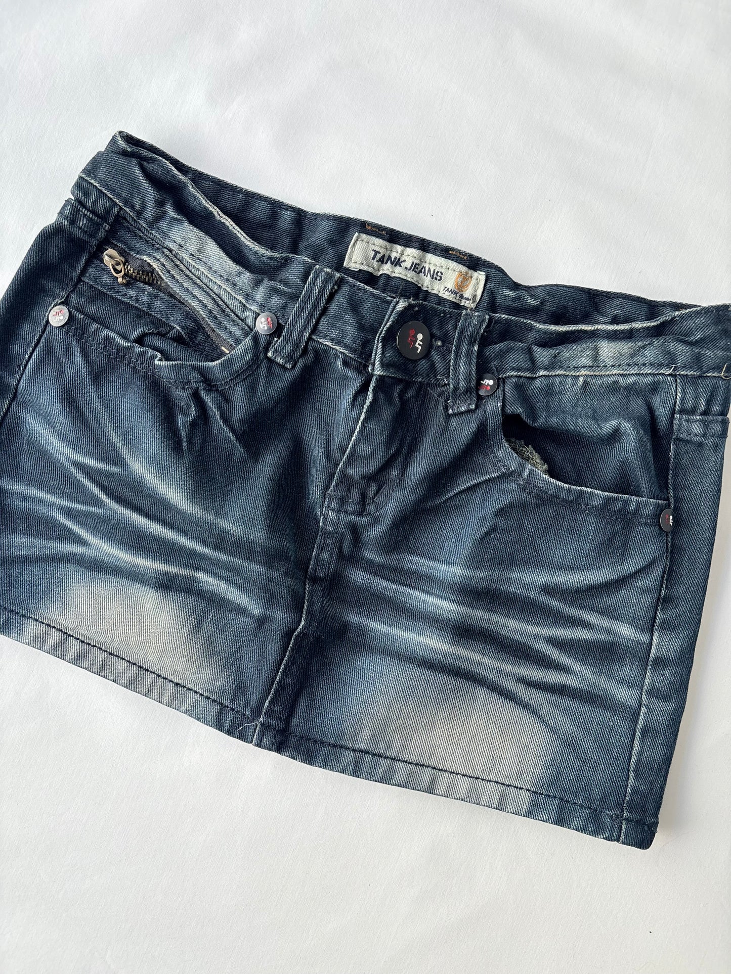 00’s Tank Jeans dark denim skirt | Size 8