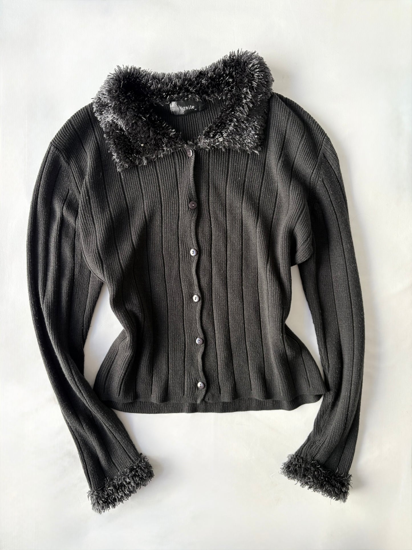 00’s Ignite charcoal pennylane cardigan | Size medium