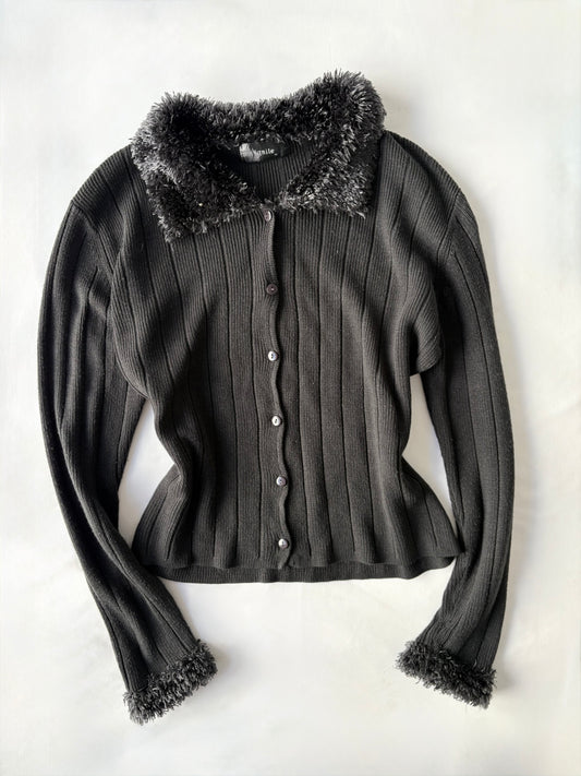 00’s Ignite charcoal pennylane cardigan | Size medium