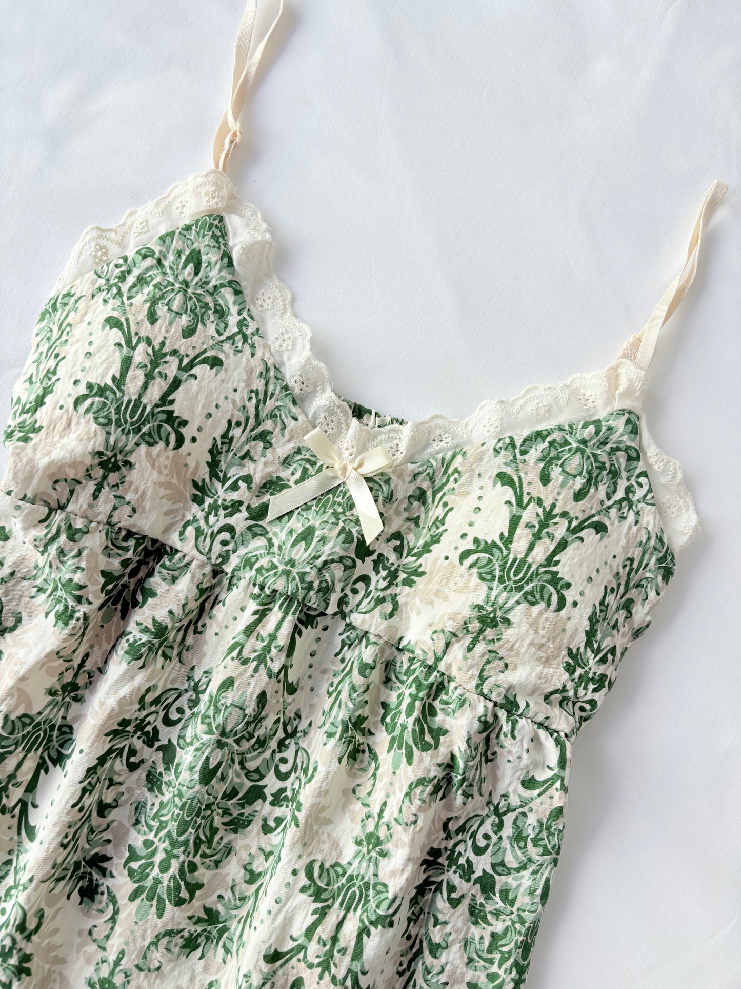 00’s Green babydoll cami | Size medium