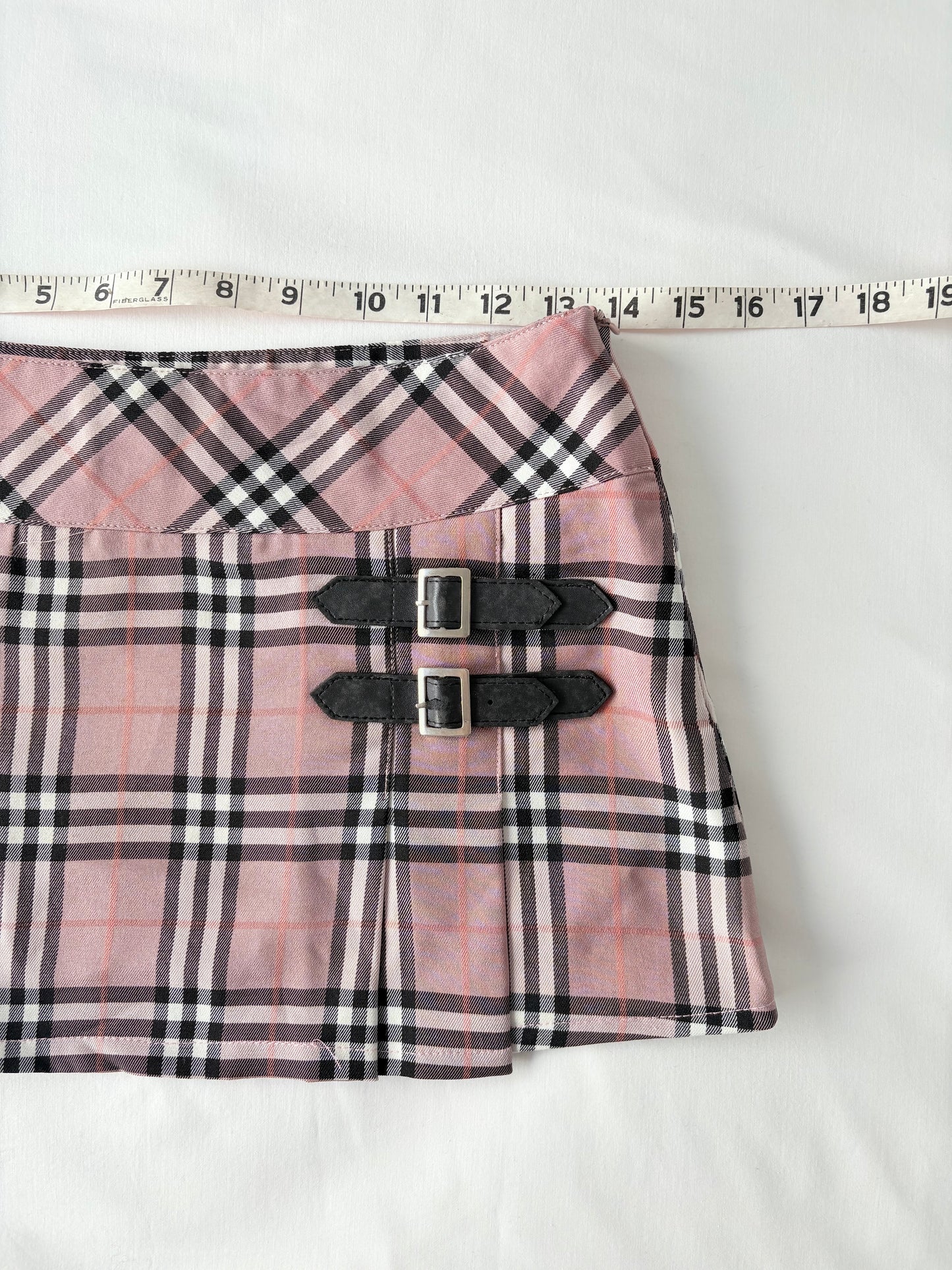 00’s Yuan Shin plaid mini skirt | Size 8