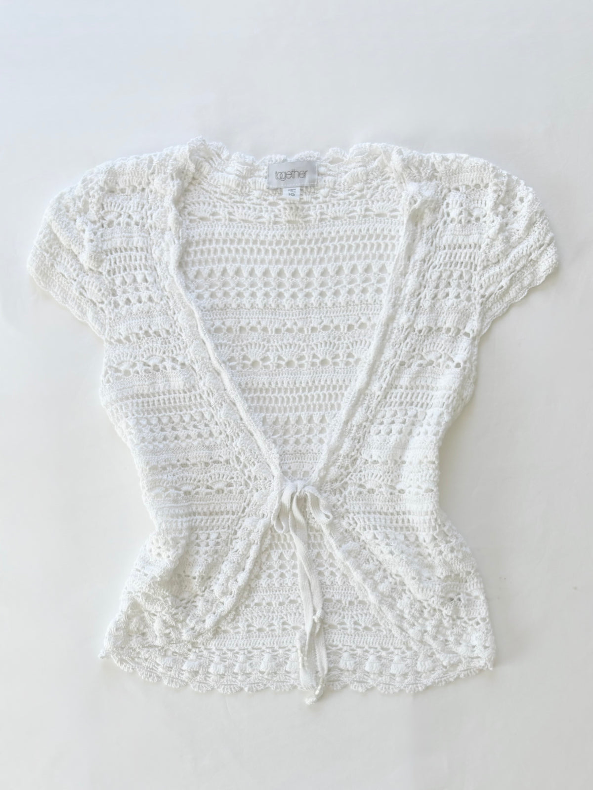 00’s Together crochet tie top | Size 10
