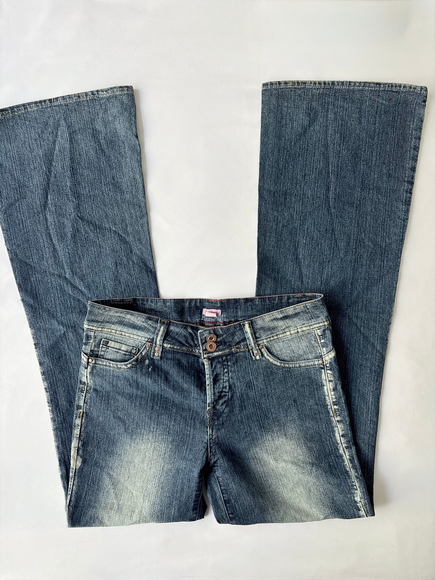 00’s Obvious flared denim jeans | Size 8