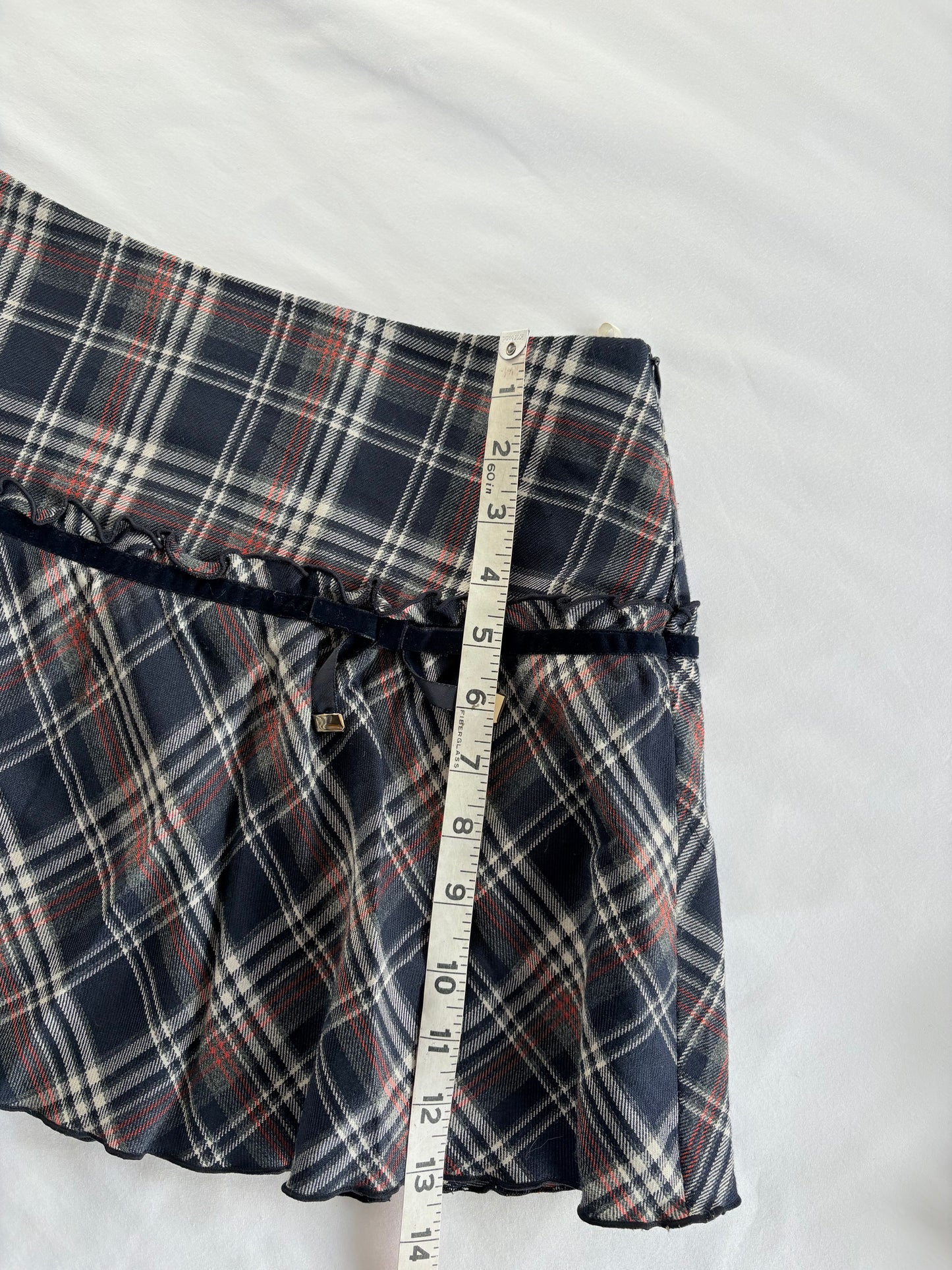 00’s Red House plaid mini skirt | Size 8