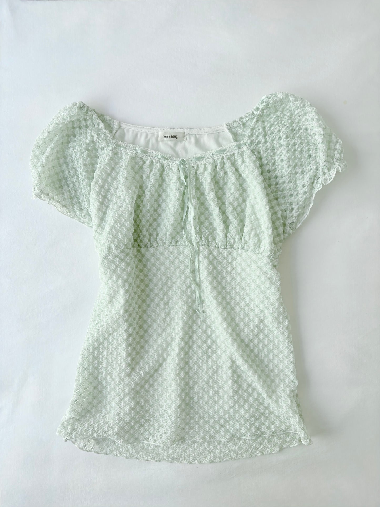 00’s Non & Billy milkmaid top | Size large