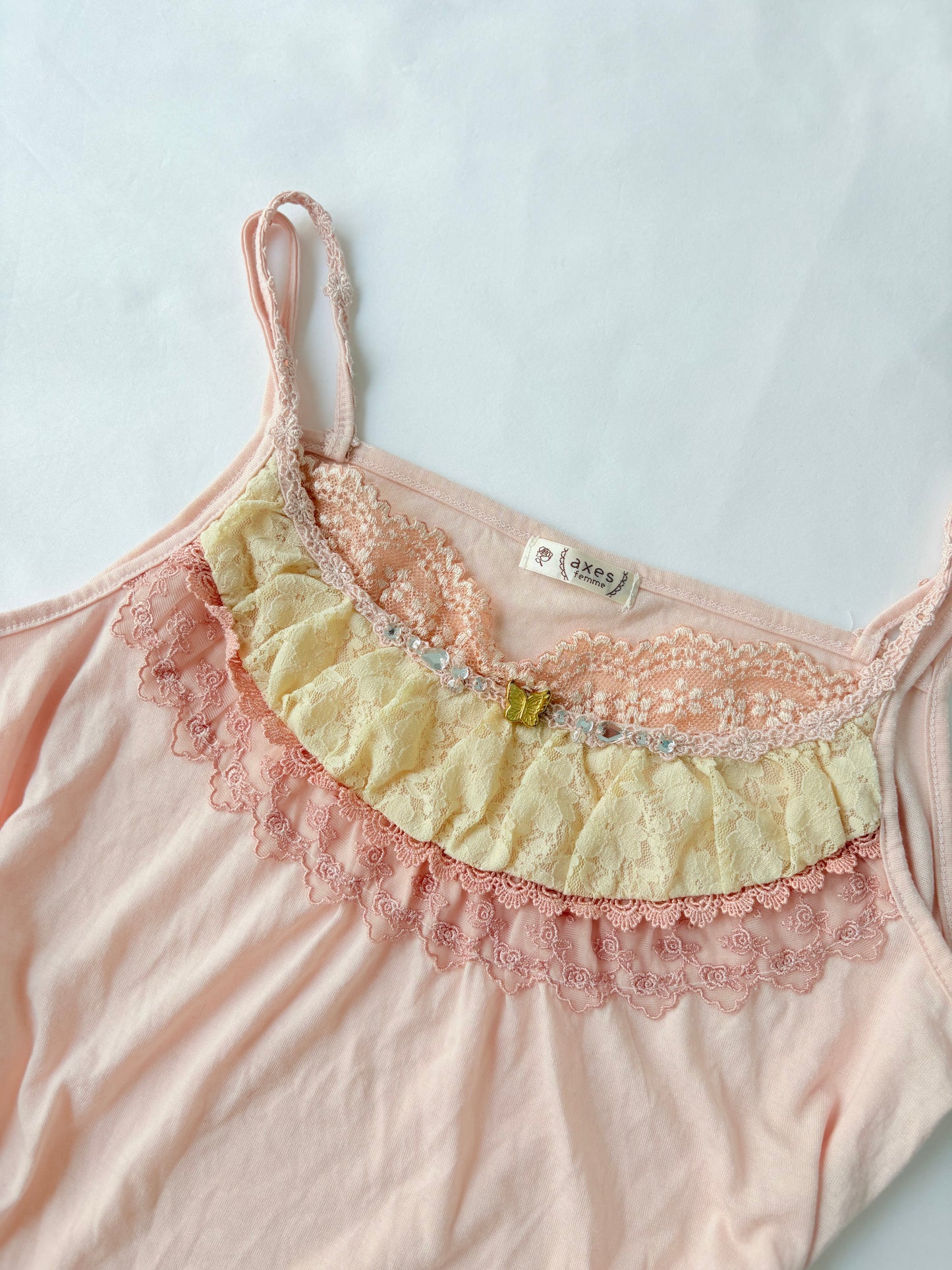00’s Axes baby pink cami | Size medium