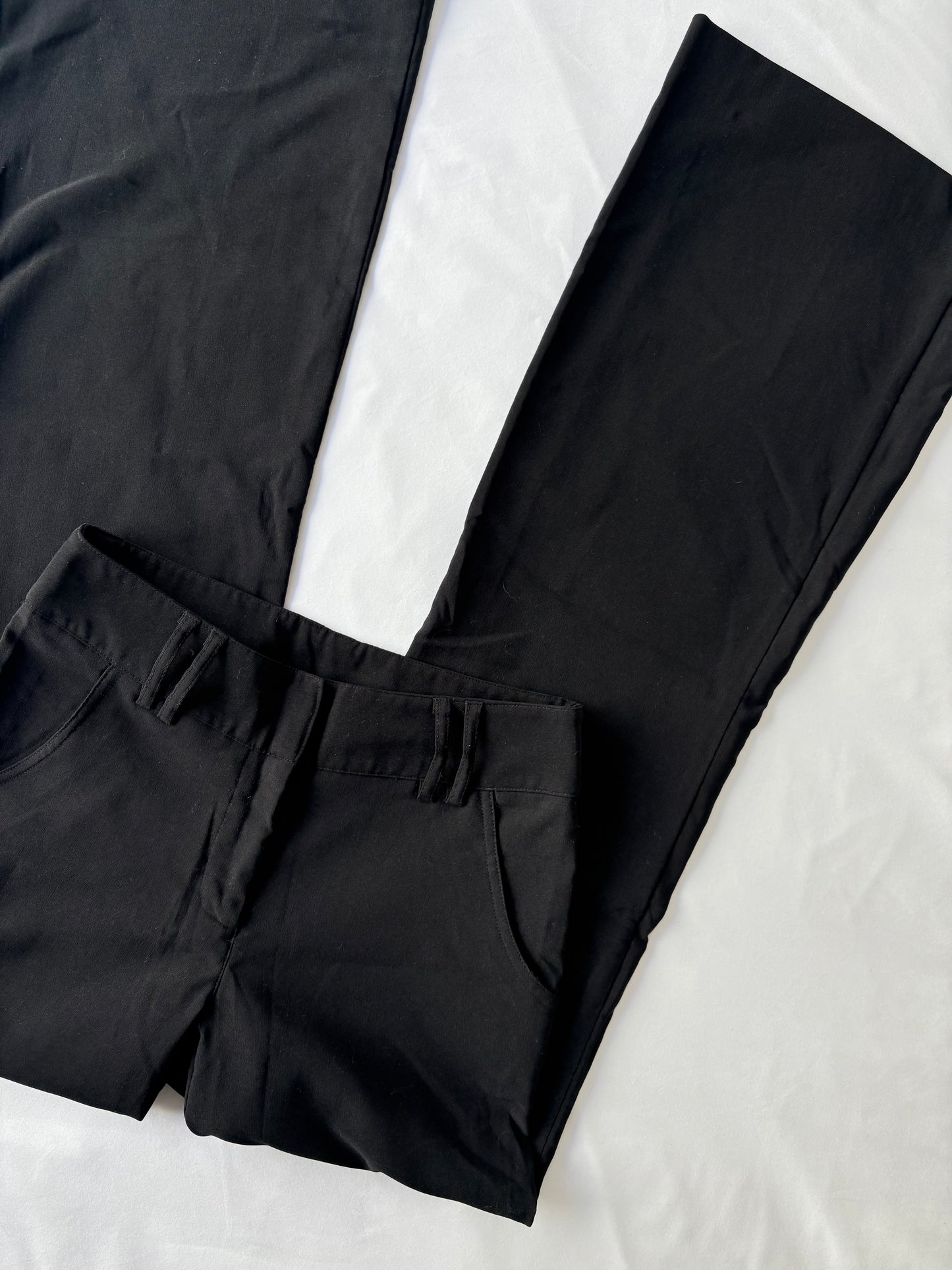 00’s Flared Garage black pants | Size 8