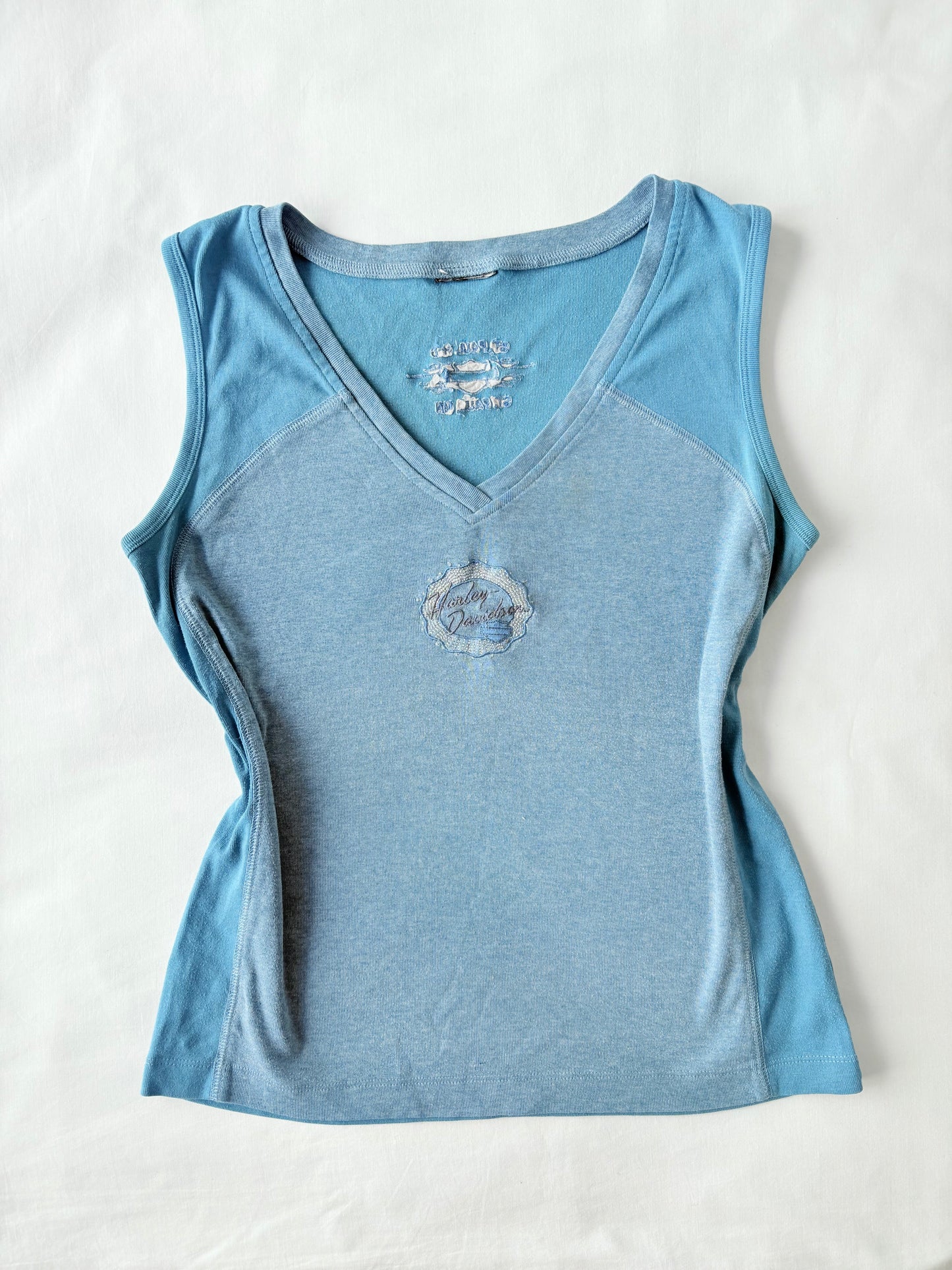 00’s Harley Davidson blue tank | Size large