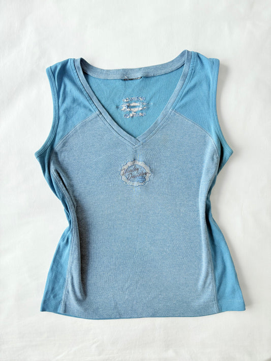 00’s Harley Davidson blue tank | Size large