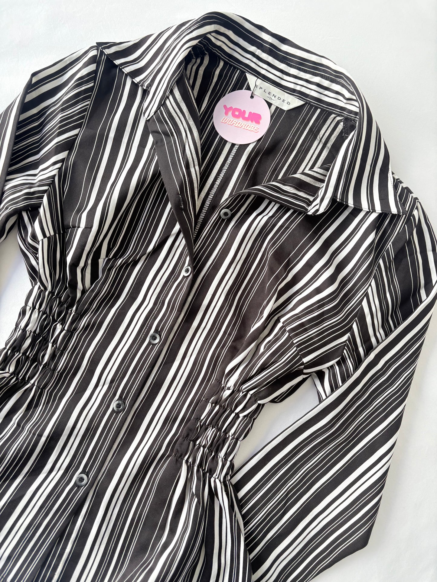 00’s Office siren cinched shirt | Size 10