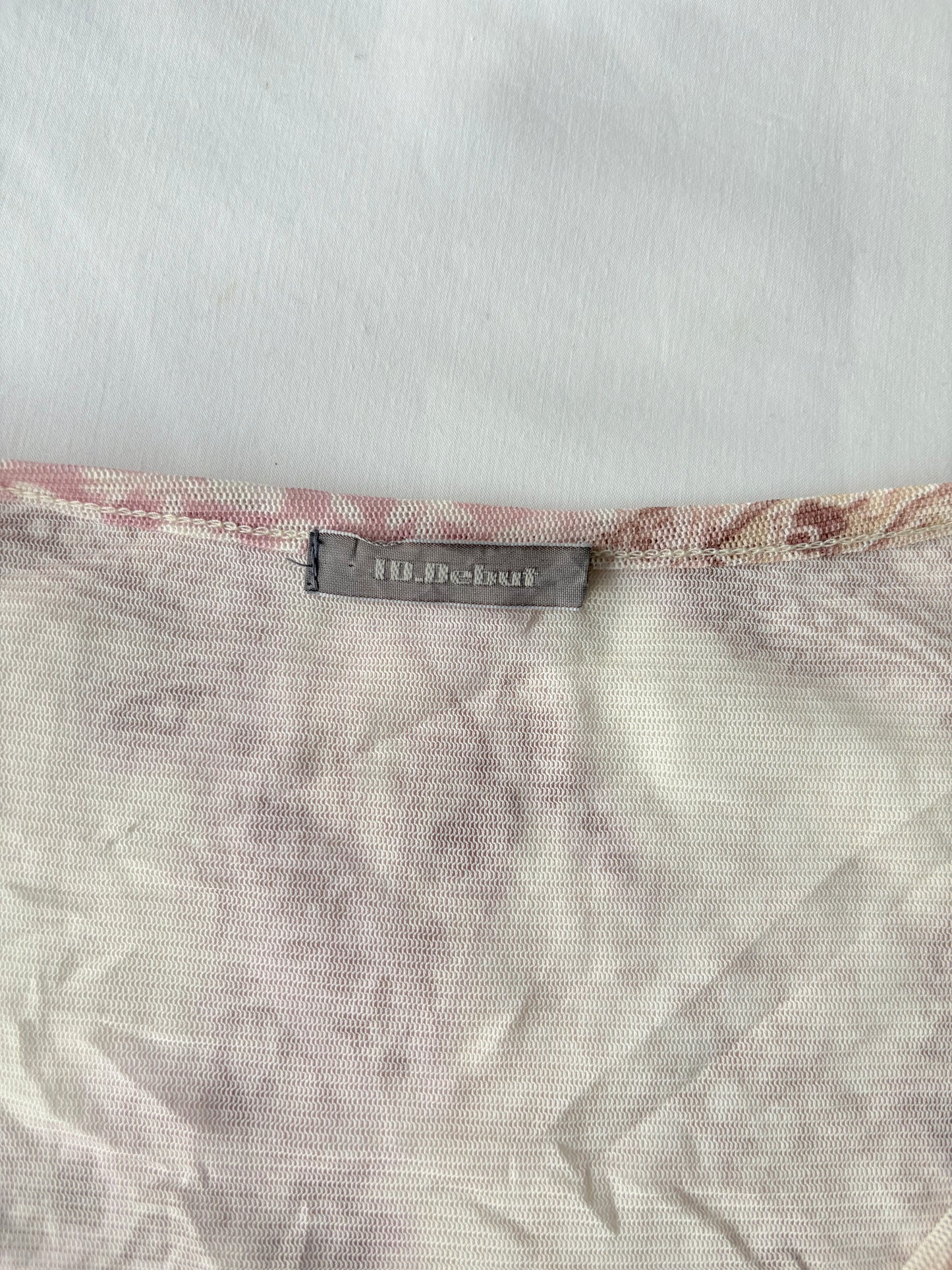 00’s Paisley suede ribbon top | Size large