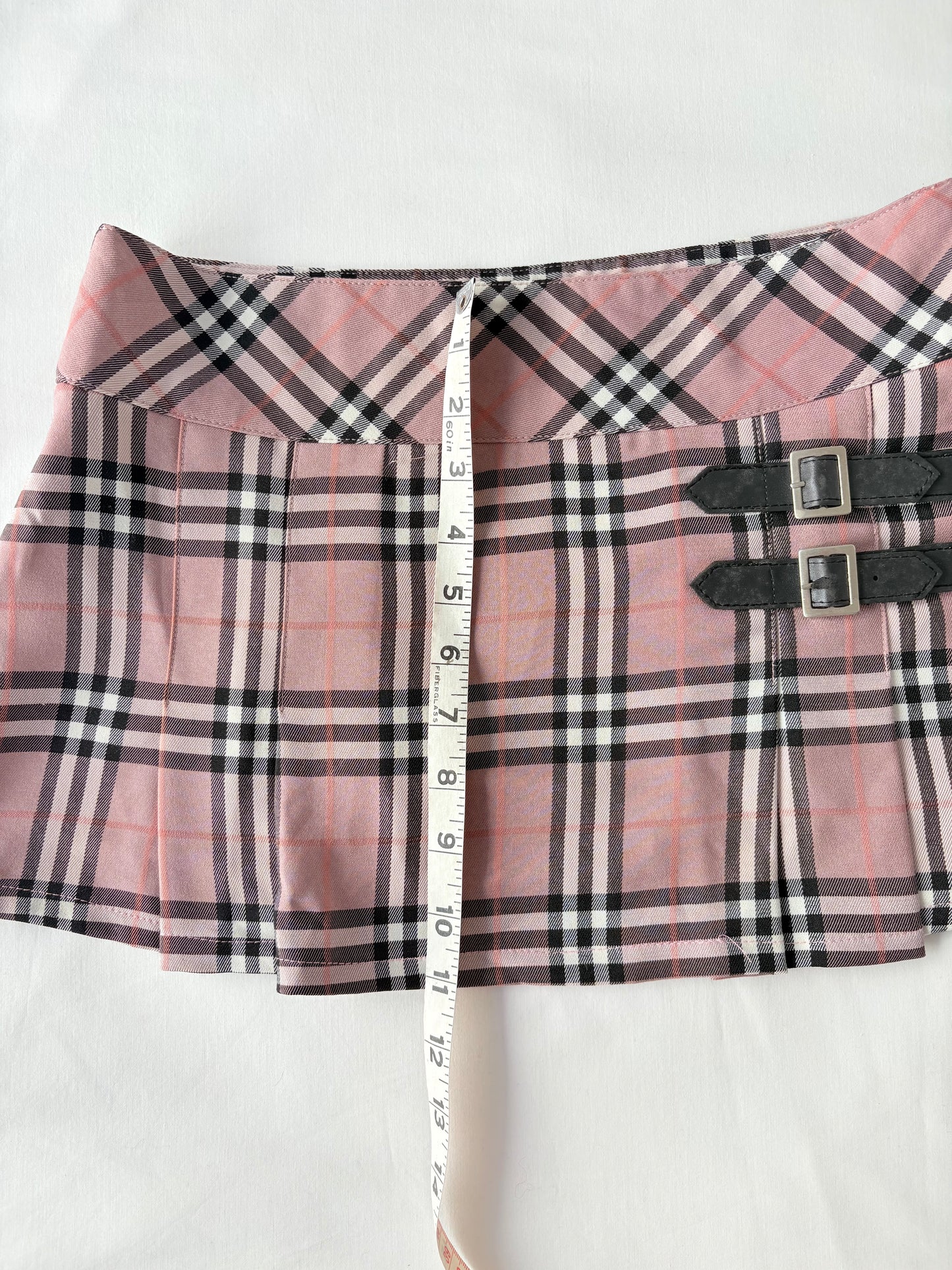 00’s Yuan Shin plaid mini skirt | Size 8