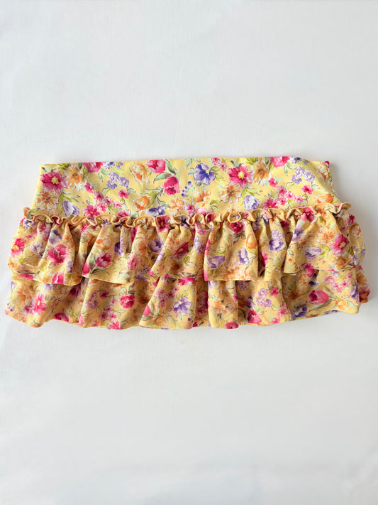 00’s Ruffle micro mini skirt | Size small