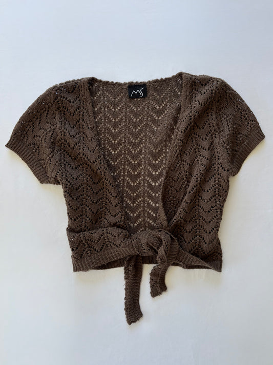 00’s MS knit tie top | Size 8-10