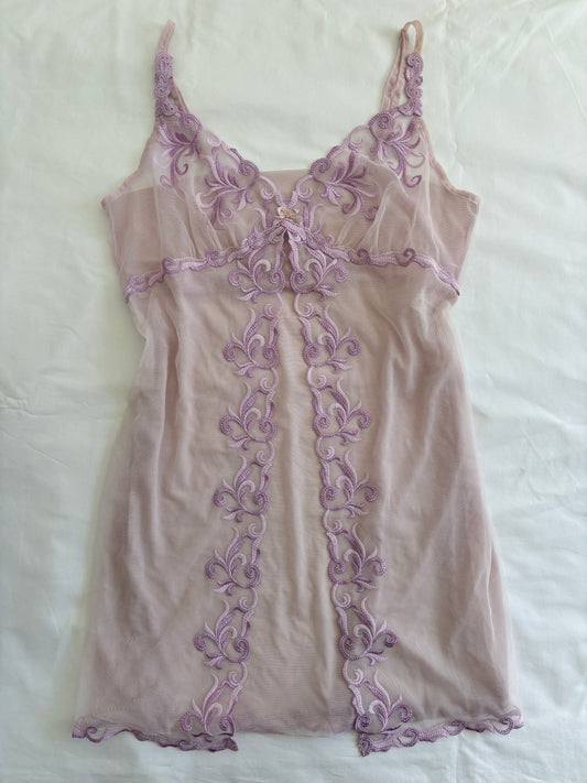 90’s Purple mini slip dress | Size 10