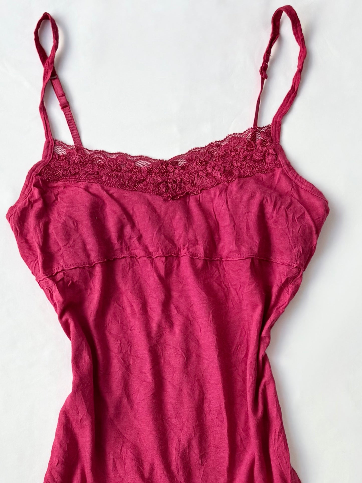 00’s Mudd red lace tank | Size medium