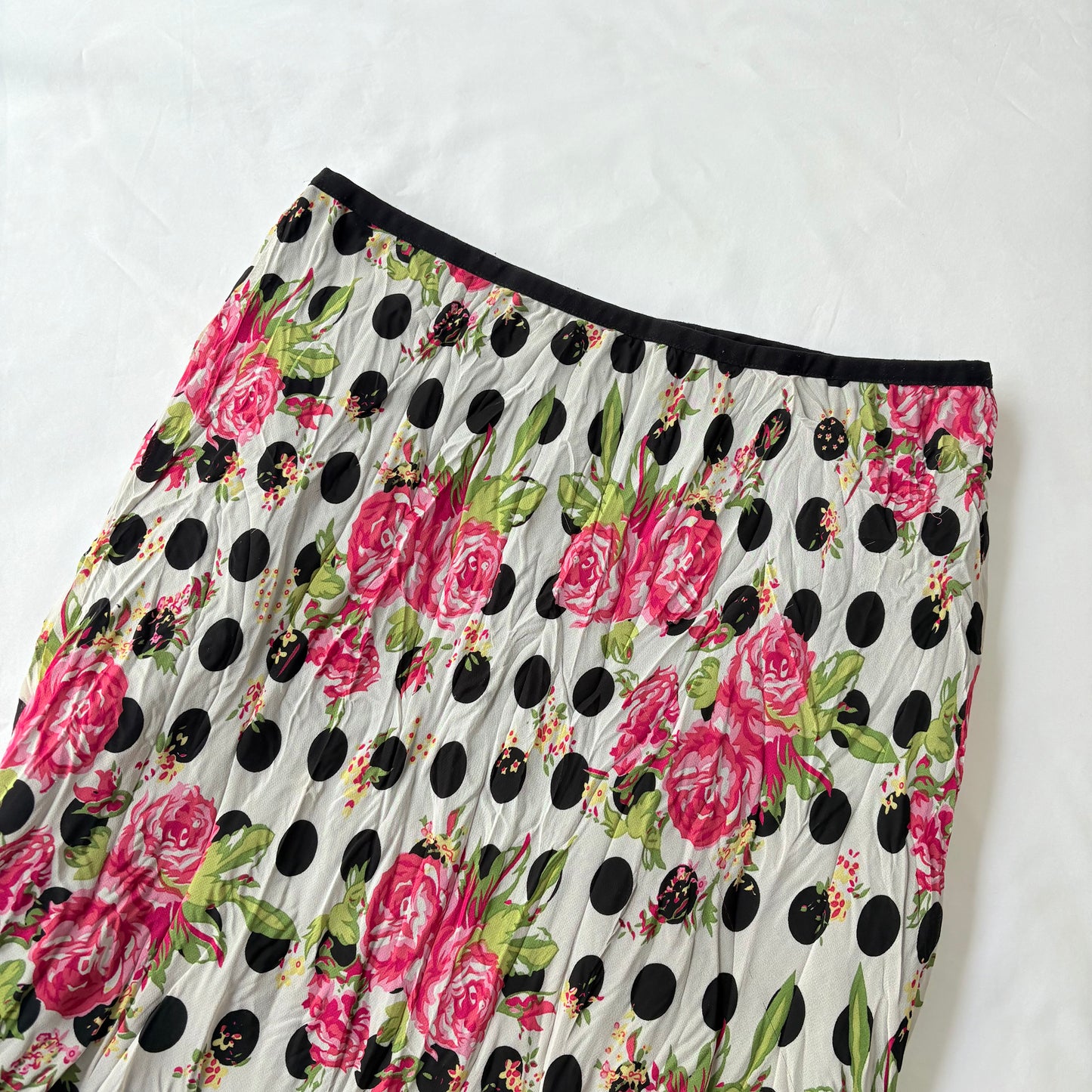 00’s Vue polka dot midi skirt | Size 10