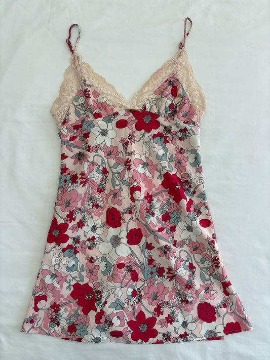 00’s Floral mini slip dress | Size 10