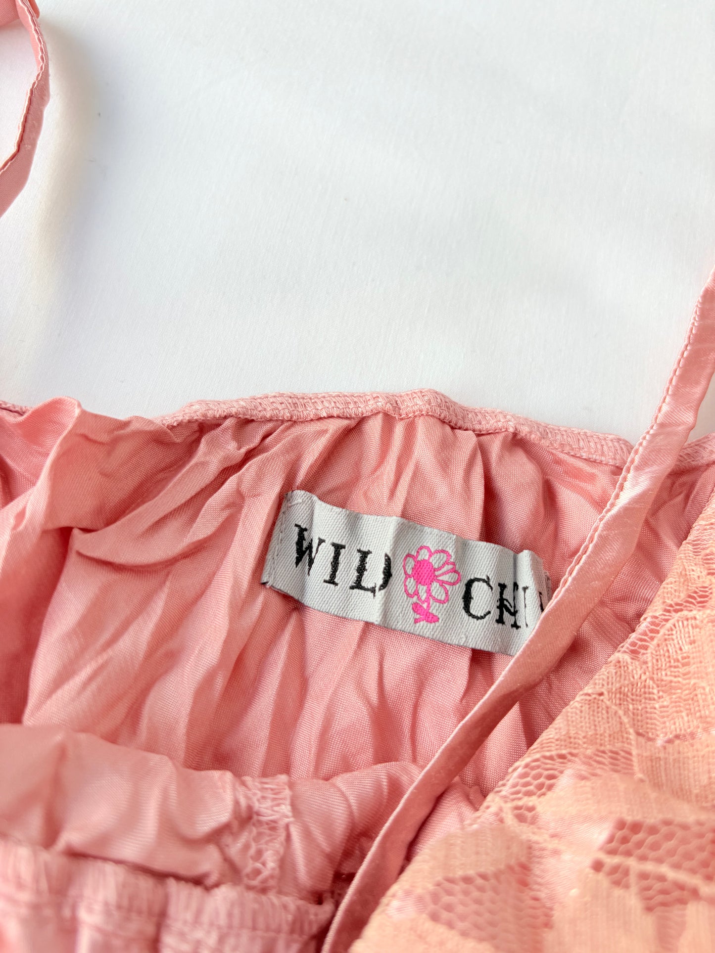 00’s Wild Child tie mini dress | Size 12