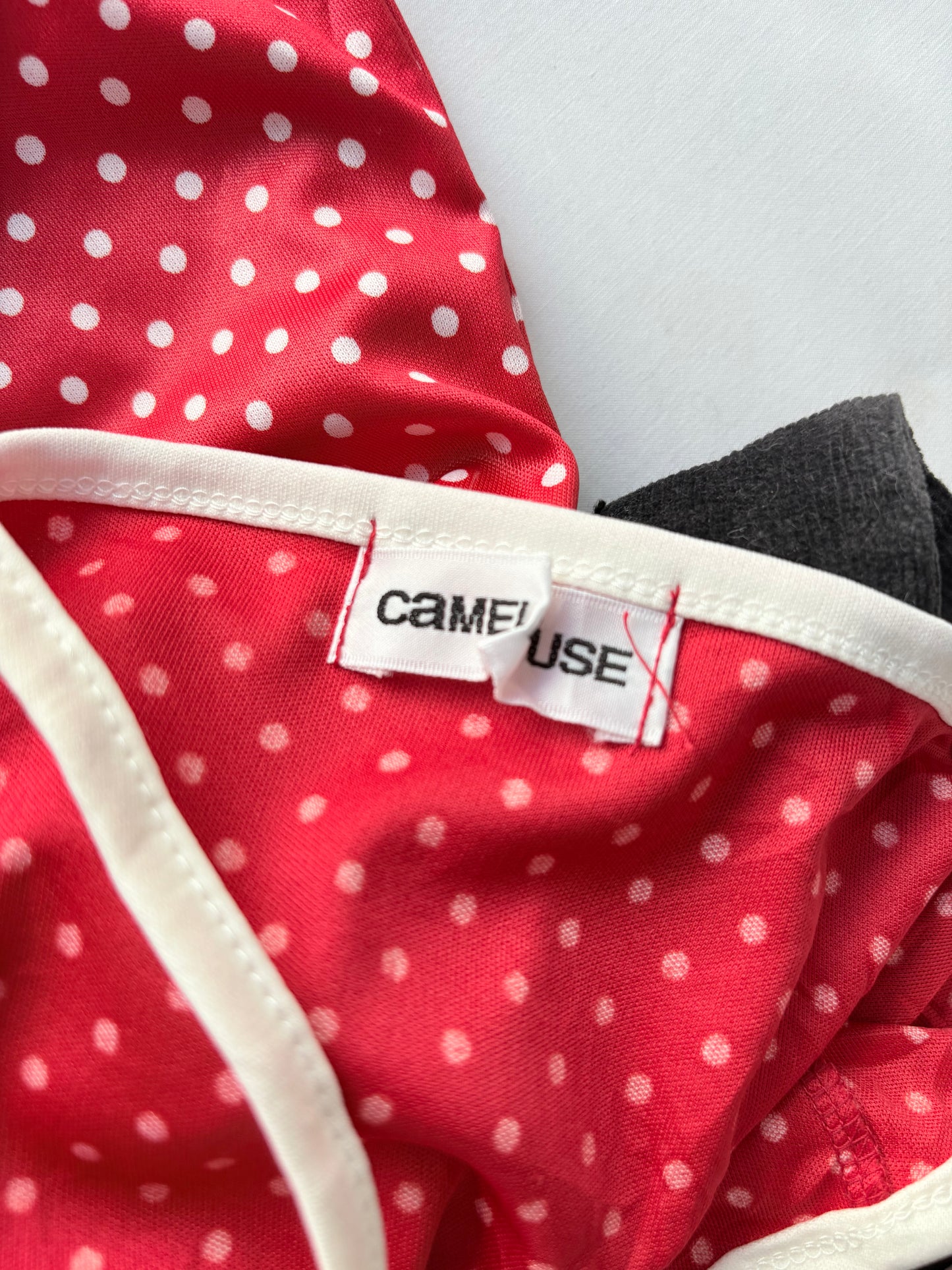 00’s Red polka dot tank | Size 6