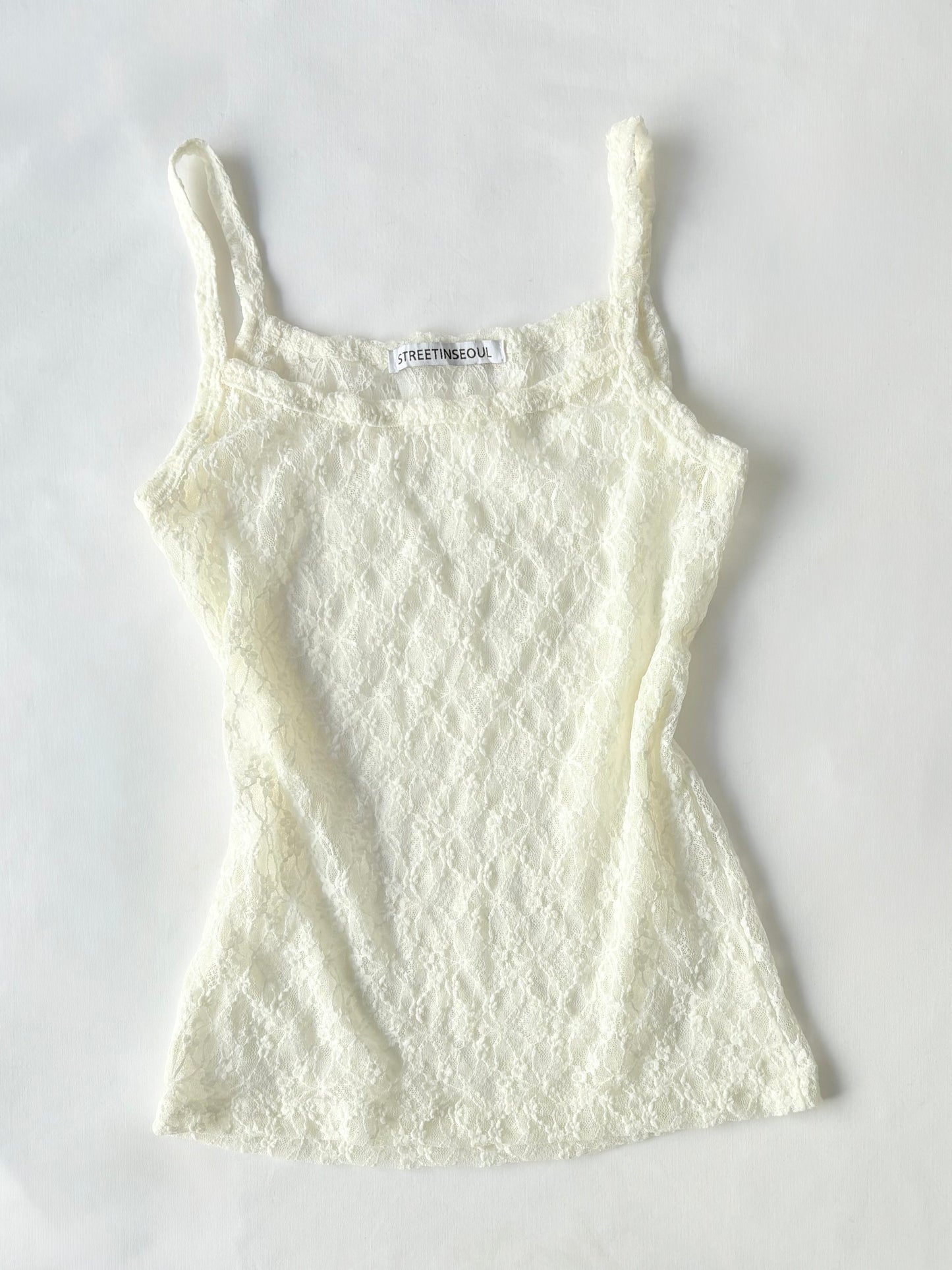 00’s Seoul floral lace tank | Size small