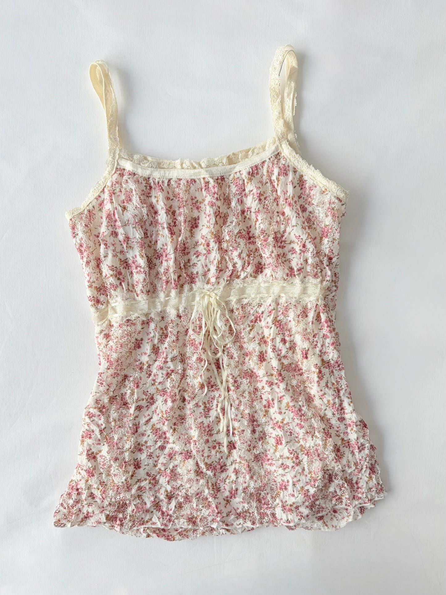 00’s Ditsy floral milkmaid top | Size  8-10