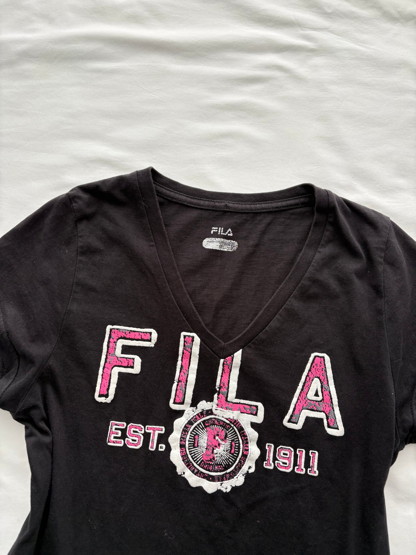 00’s Fila pink baby tee | Size medium