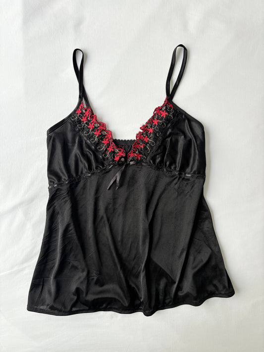 00’s Red ribbon cami | Size 10-12