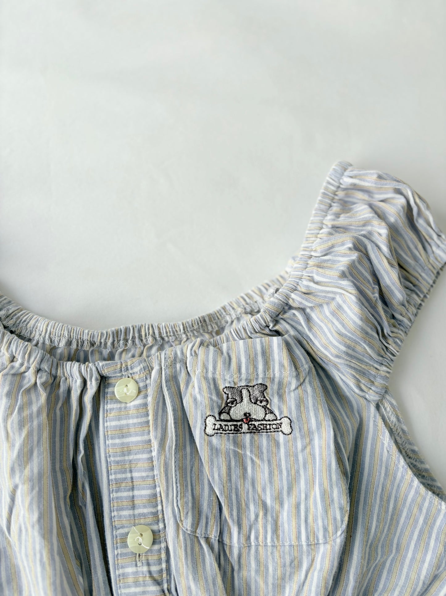 00’s Striped milkmaid top | Size 10