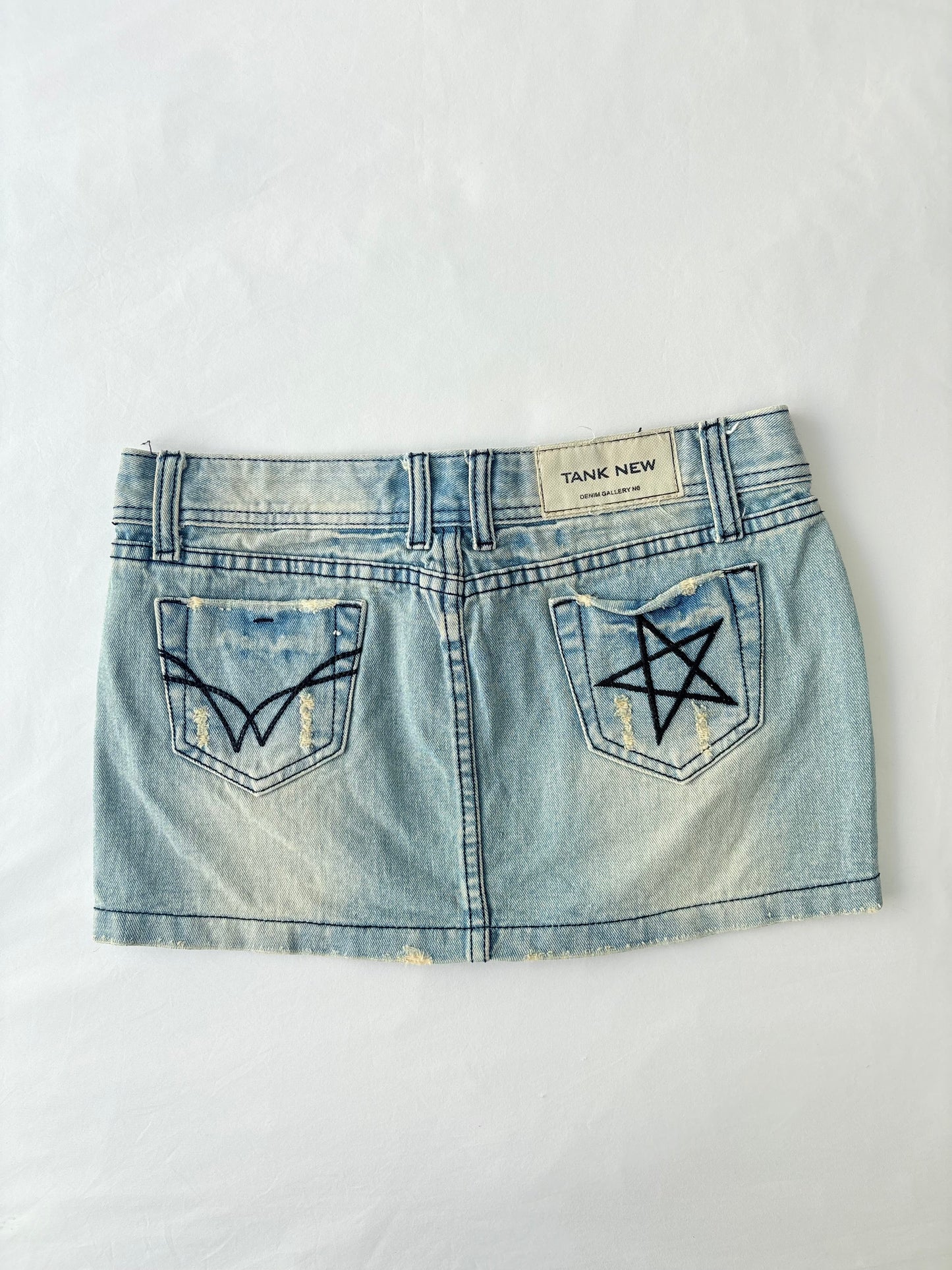 00’s Star denim mini skirt | Size 10