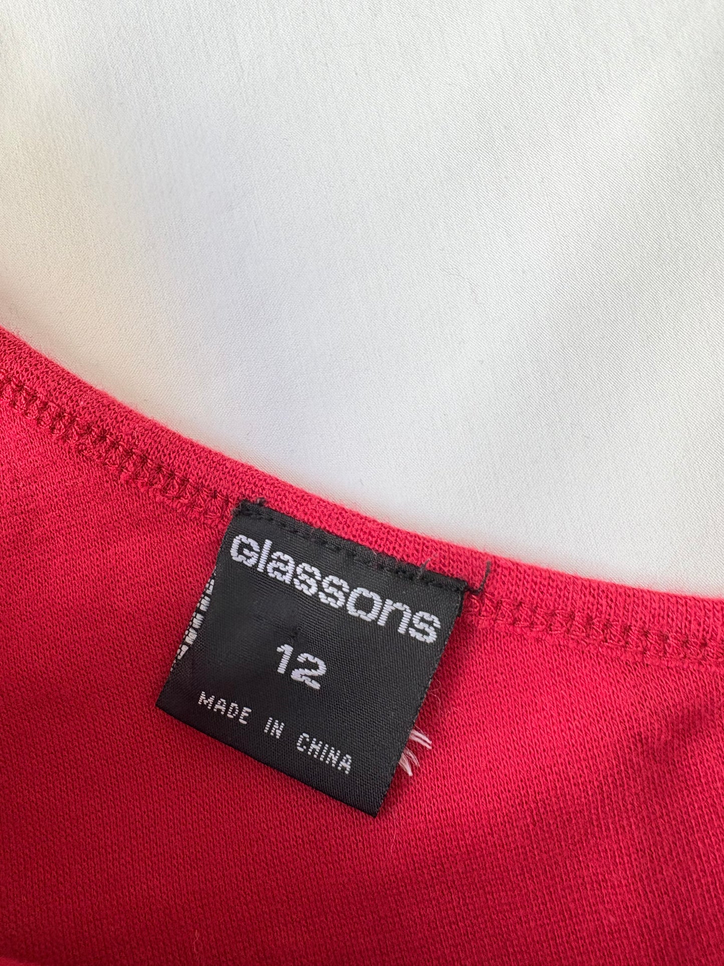 00’s Glassons one shoulder tank | Size 10-12