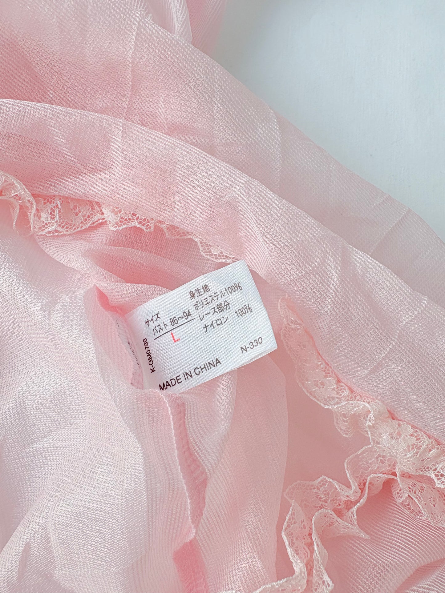 90’s Pink rosette babydoll top | Size 10