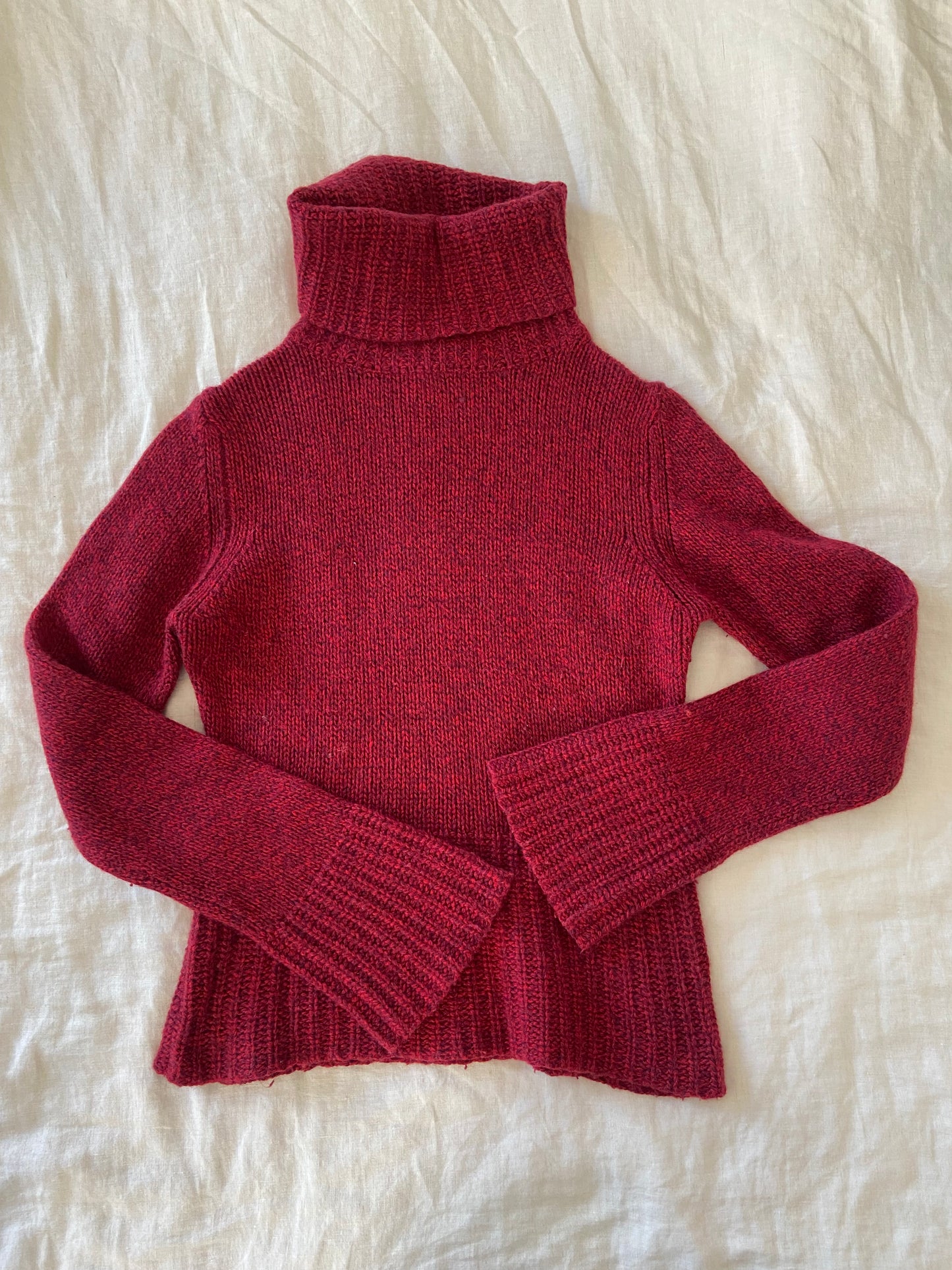 00’s Red wool knit | Size medium
