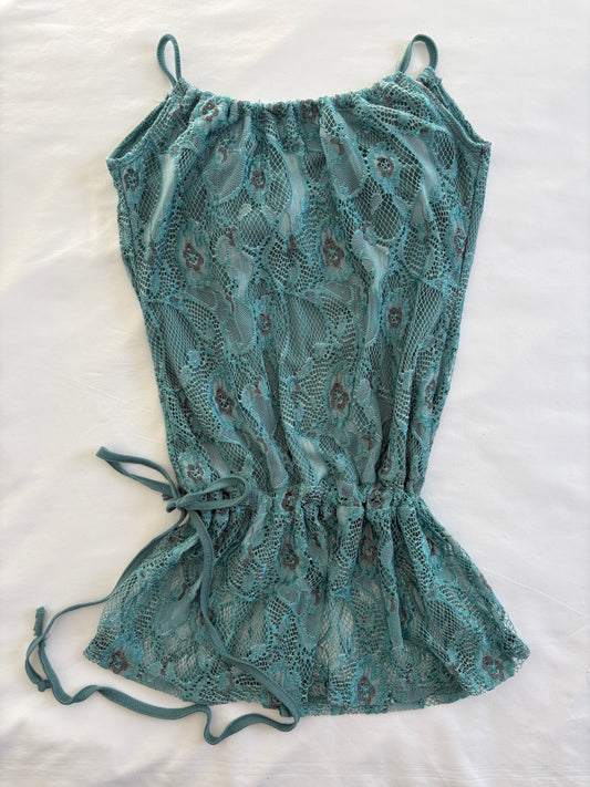 00’s Open back tie top | Size 8-10