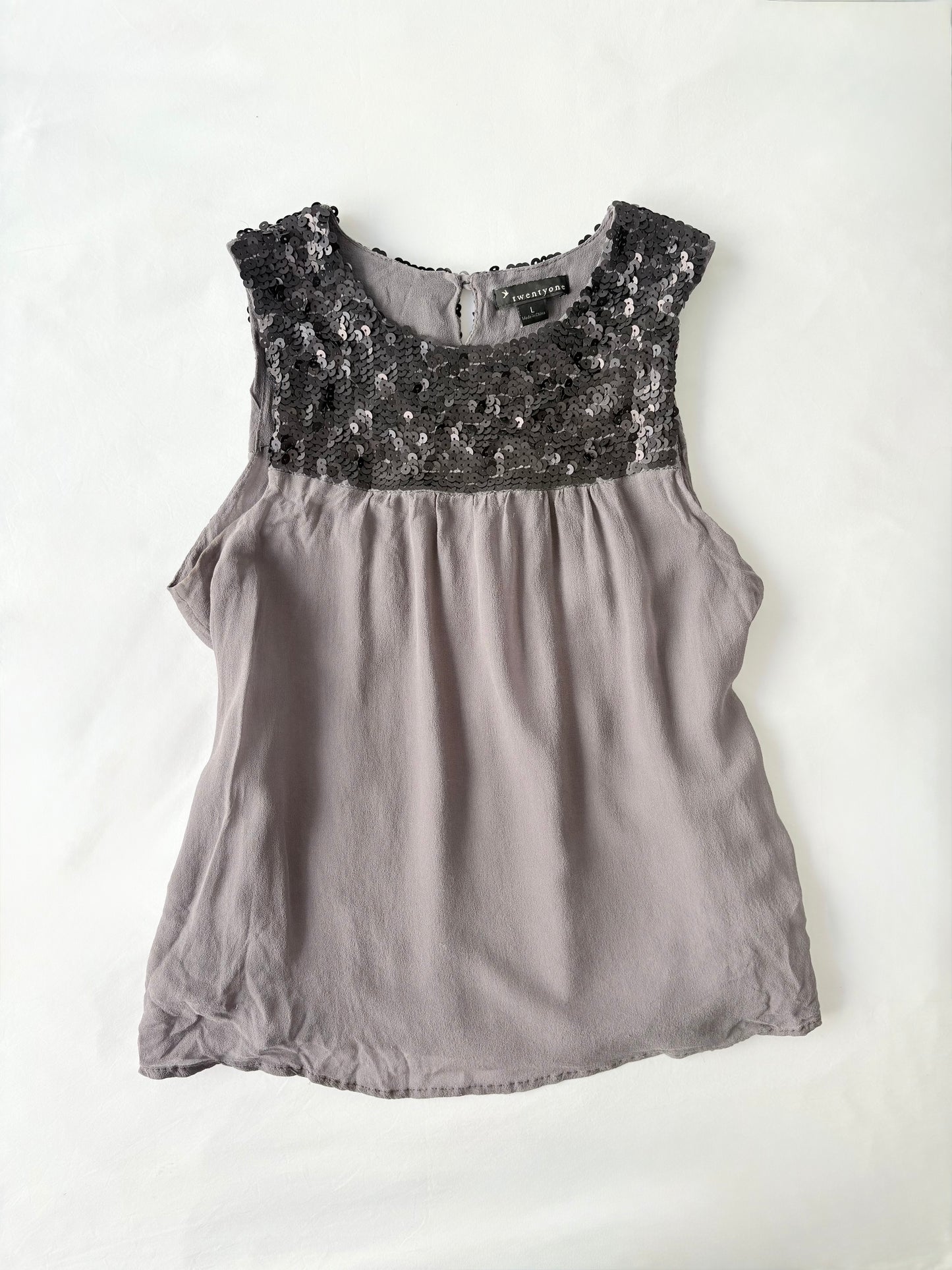 00’s Silk babydoll top | Size 10-12