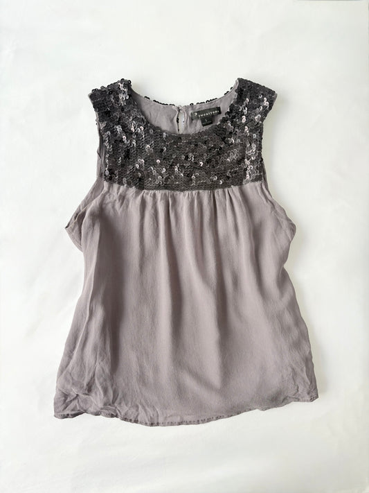 00’s Silk babydoll top | Size 10-12
