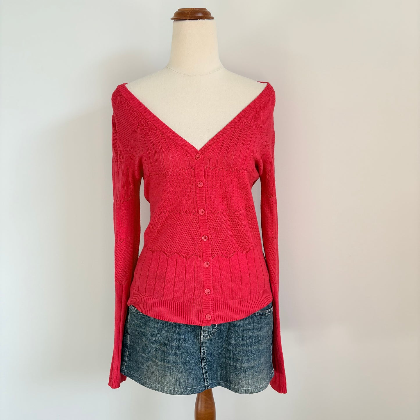 10’s Red Glassons cardigan | Size 10