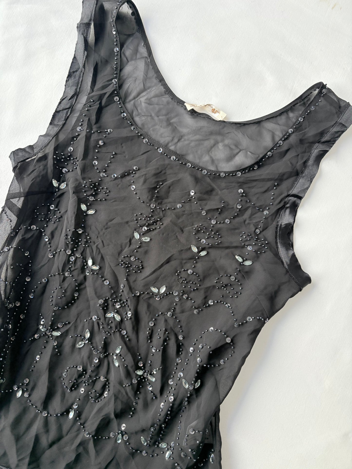 00’s Three Four Time beaded top | Size 10