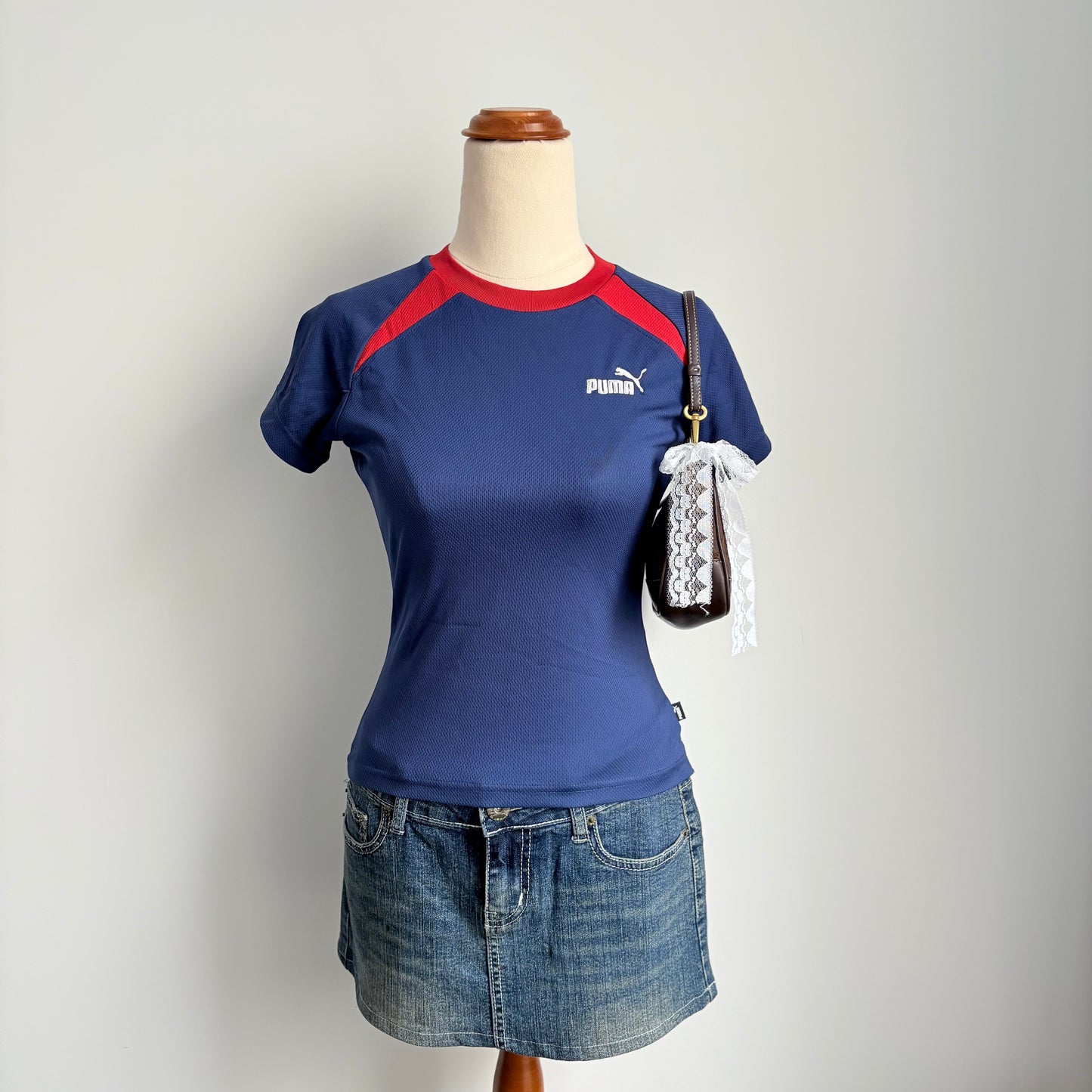 00’s Puma navy baby tee | Size XS